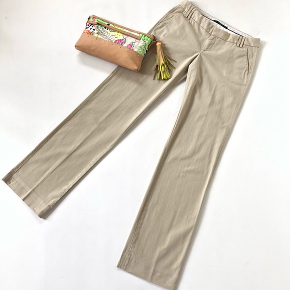 GAP Pants - GAP Flat Front Straight Leg Khaki Pants 4Tall